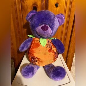 Vintage 2007 Sugar Loaf Halloween Pumpkin Plush Teddy Bear